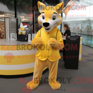 Gelber Dingo Maskottchen...