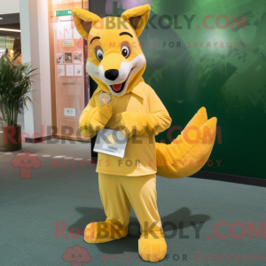 Gelber Dingo Maskottchen...