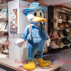 Sky Blue Duck maskot...