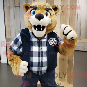 Navy Smilodon maskot...