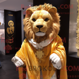 Goldener Löwe Maskottchen...