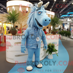 Sky Blue Quagga maskot...