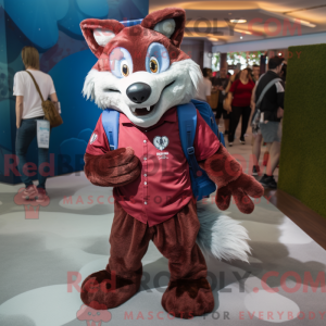 Costume de mascotte de loup...