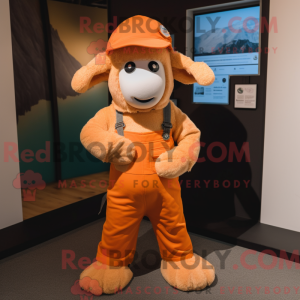 Orange Merino Får maskot...