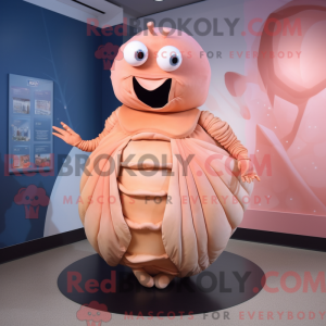 Peach Trilobite mascot...