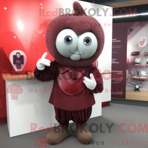 Maroon Heart mascotte...