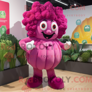 Magenta Cauliflower mascot...