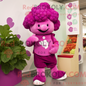 Magenta Cauliflower mascot...