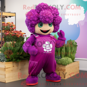 Magenta Cauliflower mascot...