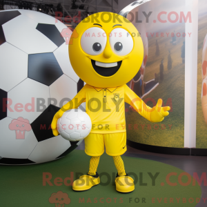 Lemon Yellow Soccer Goal...