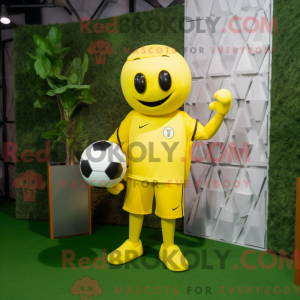 Lemon Yellow Soccer Goal...