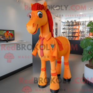 Orange Mare mascot costume...