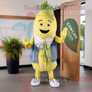 Lemon Yellow Celery mascot...