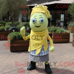 Lemon Yellow Celery mascot...