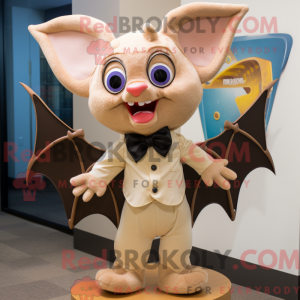 Tan Bat mascot costume...