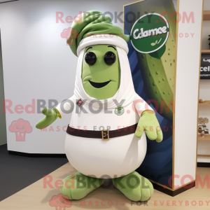 White Cucumber mascot...