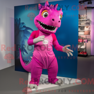 Magenta Lizard mascot...