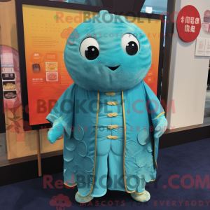 Turquoise Dim Sum mascot...