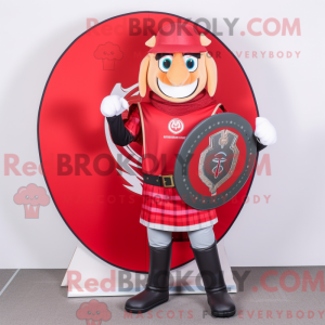 Red Celtic Shield mascot...