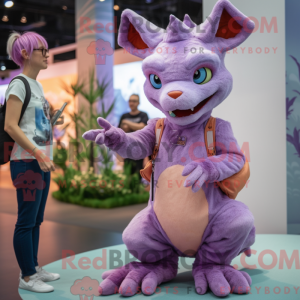 Lavender Chupacabra mascot...