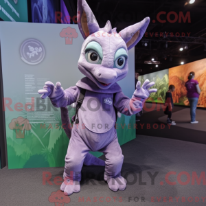 Lavender Chupacabra mascot...