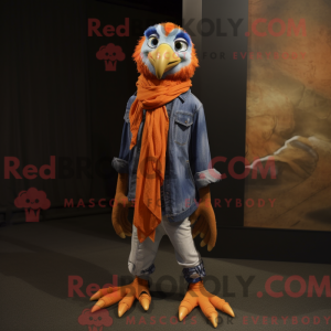 Orange Hawk mascot costume...