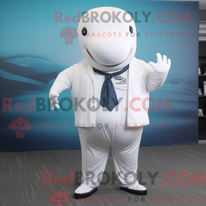 White Humpback Whale mascot...