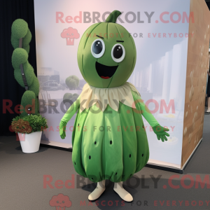 Olive Melon mascot costume...