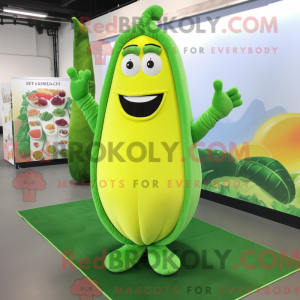 Yellow Green Bean mascot...