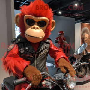 Red Monkey mascot costume...