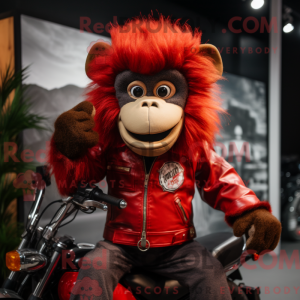 Red Monkey mascot costume...