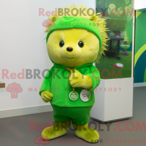 Postava maskota Lime Green...