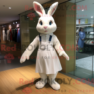 White Wild Rabbit mascot...