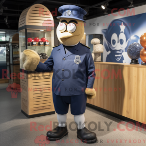Navy Grenade mascot costume...