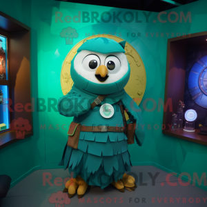 Teal Celtic Shield mascot...
