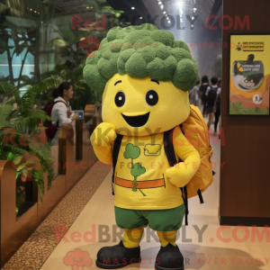 Yellow Broccoli mascot...
