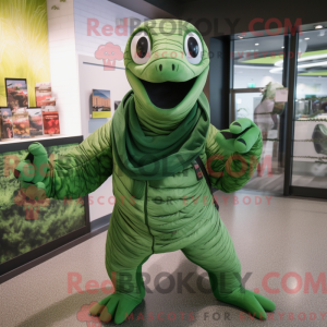 Green Titanoboa mascot...