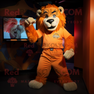 Oranje Smilodon mascotte...