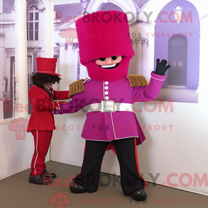 Magenta mascottekostuum van...