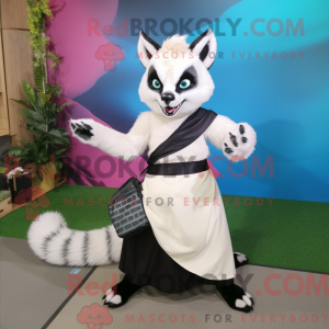 White Civet mascot costume...