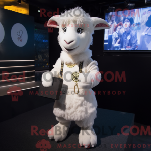 White Goat mascot costume...