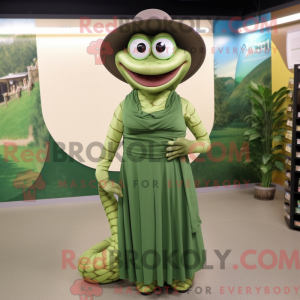 Postava maskota Olive Snake...