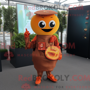 Rust Mandarin maskot drakt...