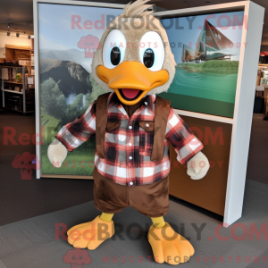 Brune gæs maskot kostume...