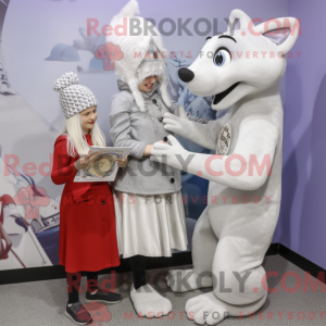 Silver Ermine mascot...