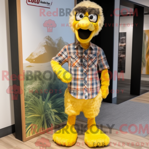 Yellow Ostrich mascot...