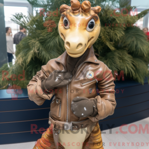 Tan Sea Horse maskot...