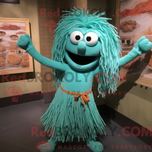 Turquoise Spaghetti mascot...