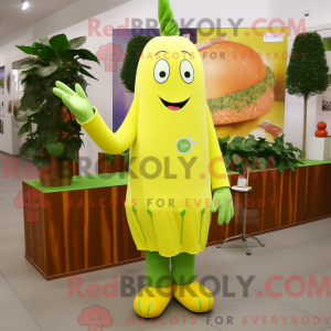 Lemon Yellow Celery mascot...