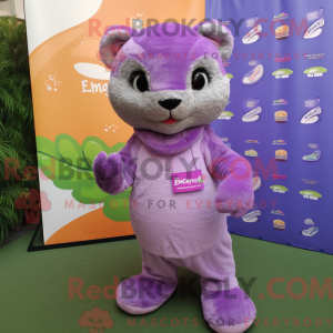 Lavender Jaguarundi mascot...